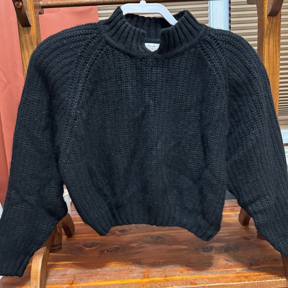 Vintage 1990s Sugar Co. Ltd Black Women's Sweater | 55% Silk, 15% Angora Rabbit